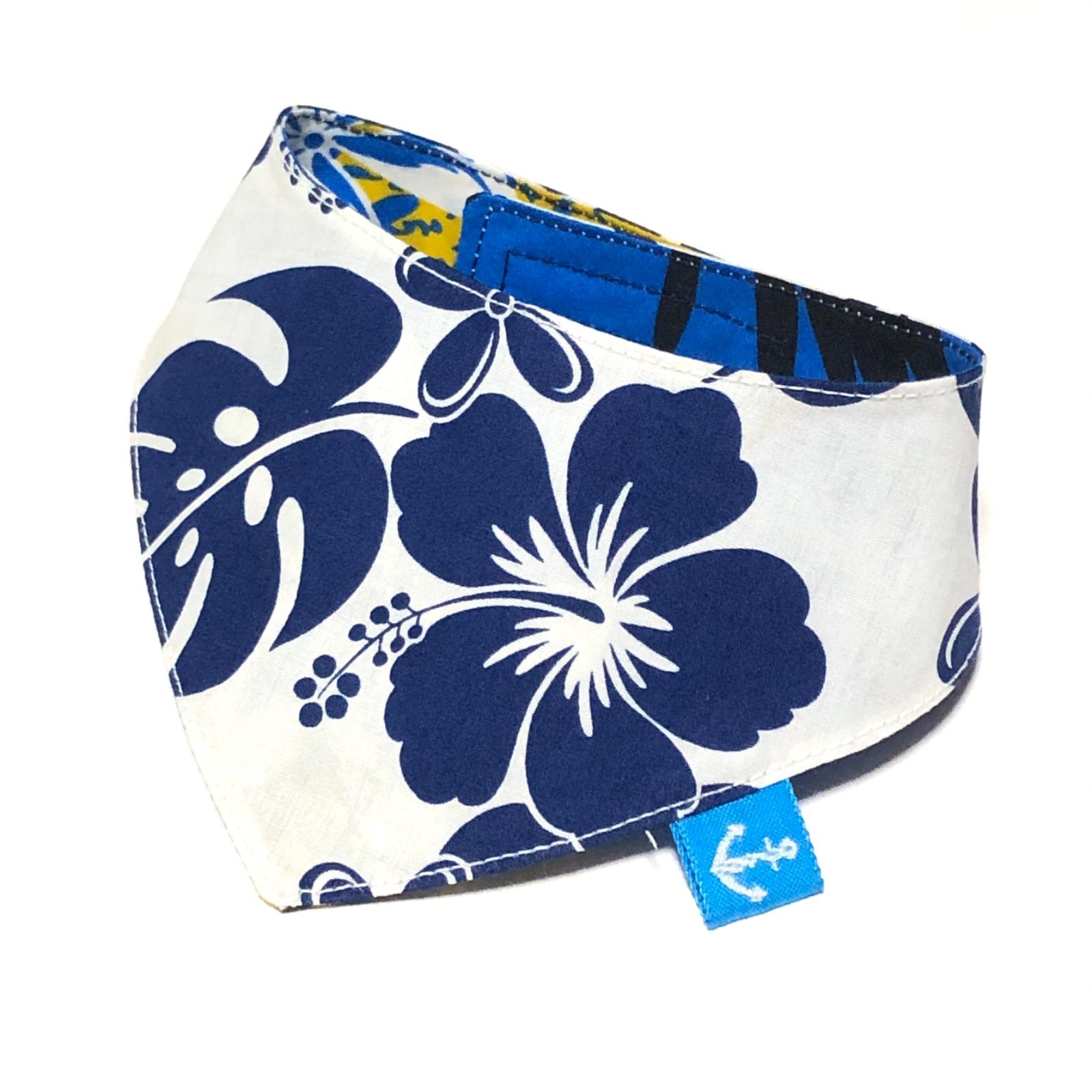 No.2441☘️ 犬猫用 リバーシブル バンダナ Mサイズ プロヴァンス ブルー ☘️No.2562☘️ 犬猫用 リバーシブル バンダナ スタイ Sサイズ