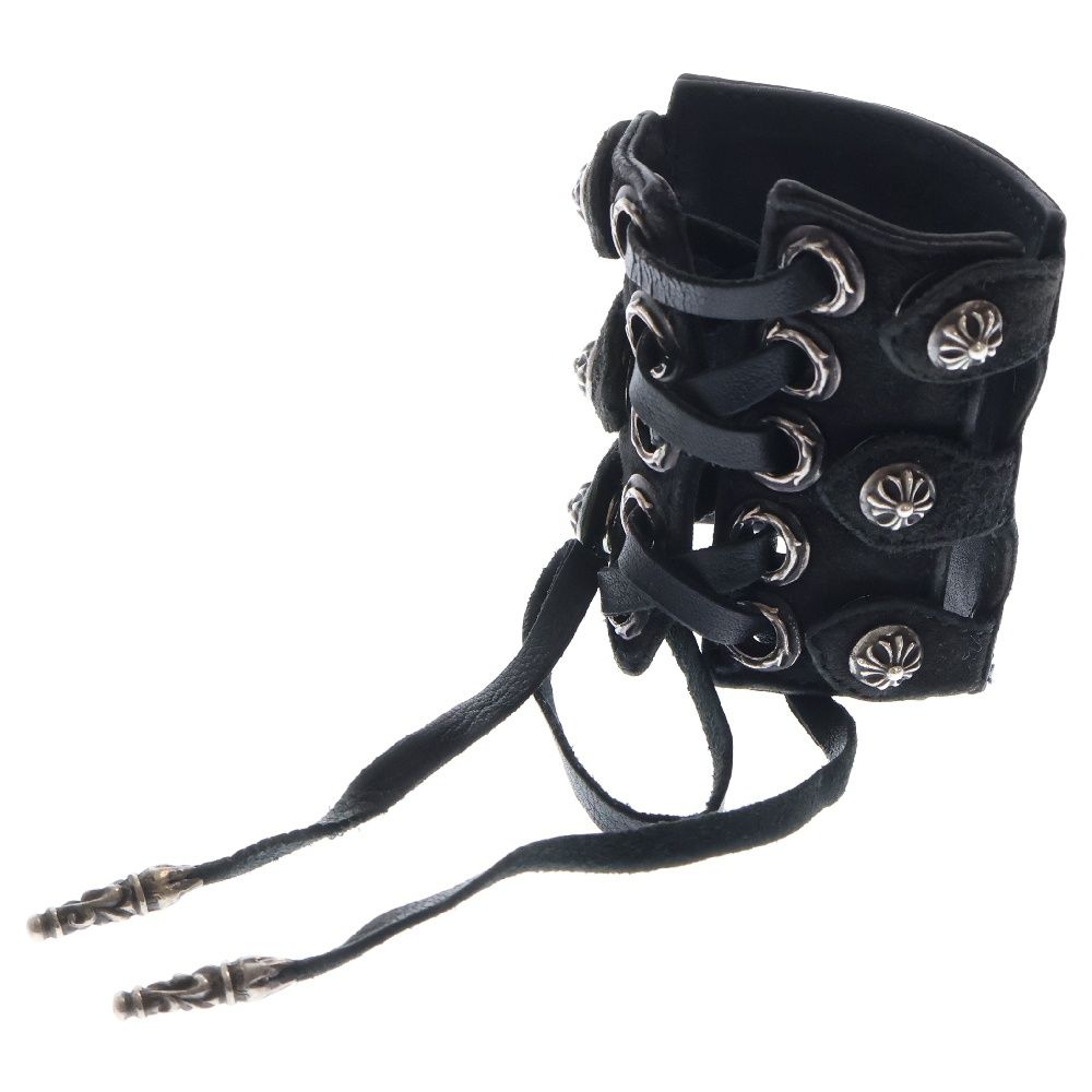 クロムハーツ レザーブレスレット クロスチャーム CHROME HEARTS