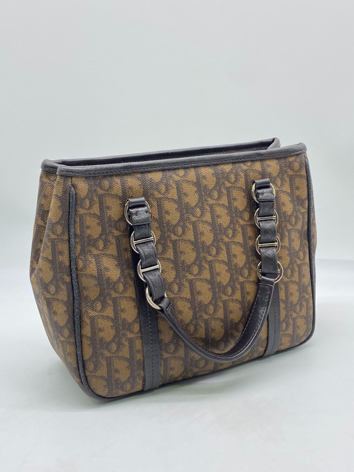 Dior ディオール チェーン トートバッグ トロッター 7857 Christian Dior クリスチャン ディオール チェーン トートバッグ