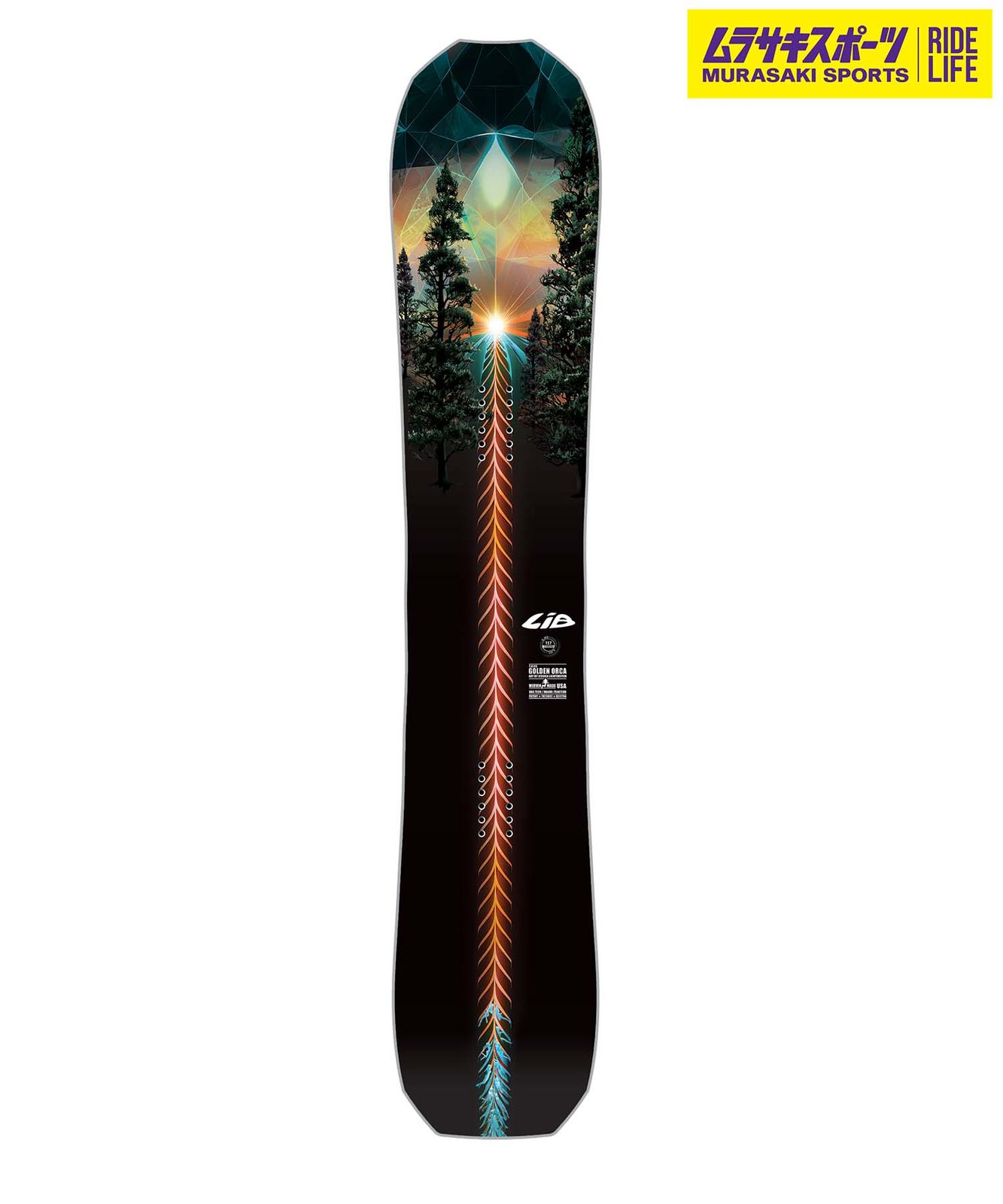 【ムラスポ公式】新品 LIBTECH リブテック スノーボード 板 メンズ トラビス・ライス T.RICE GOLDEN ORCA ムラサキスポーツ 24-25モデル LL A26