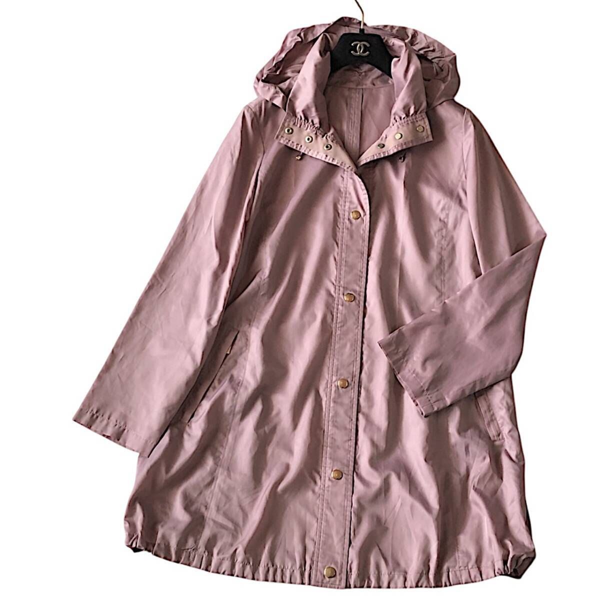 Leilianレリアン★花柄 スプリングコート 総柄 レインコート/大きいサイズ Leilianレリアン☆花柄 スプリングコート 総柄 レインコート