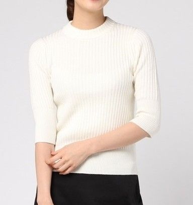 DEMYLEE｜デミリー モックネックリブニット セーター