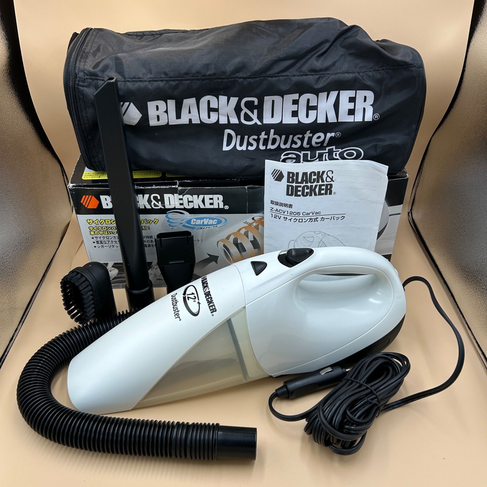 中古】BLACK+DECKER サイクロン方式クリーナー カーバック Z