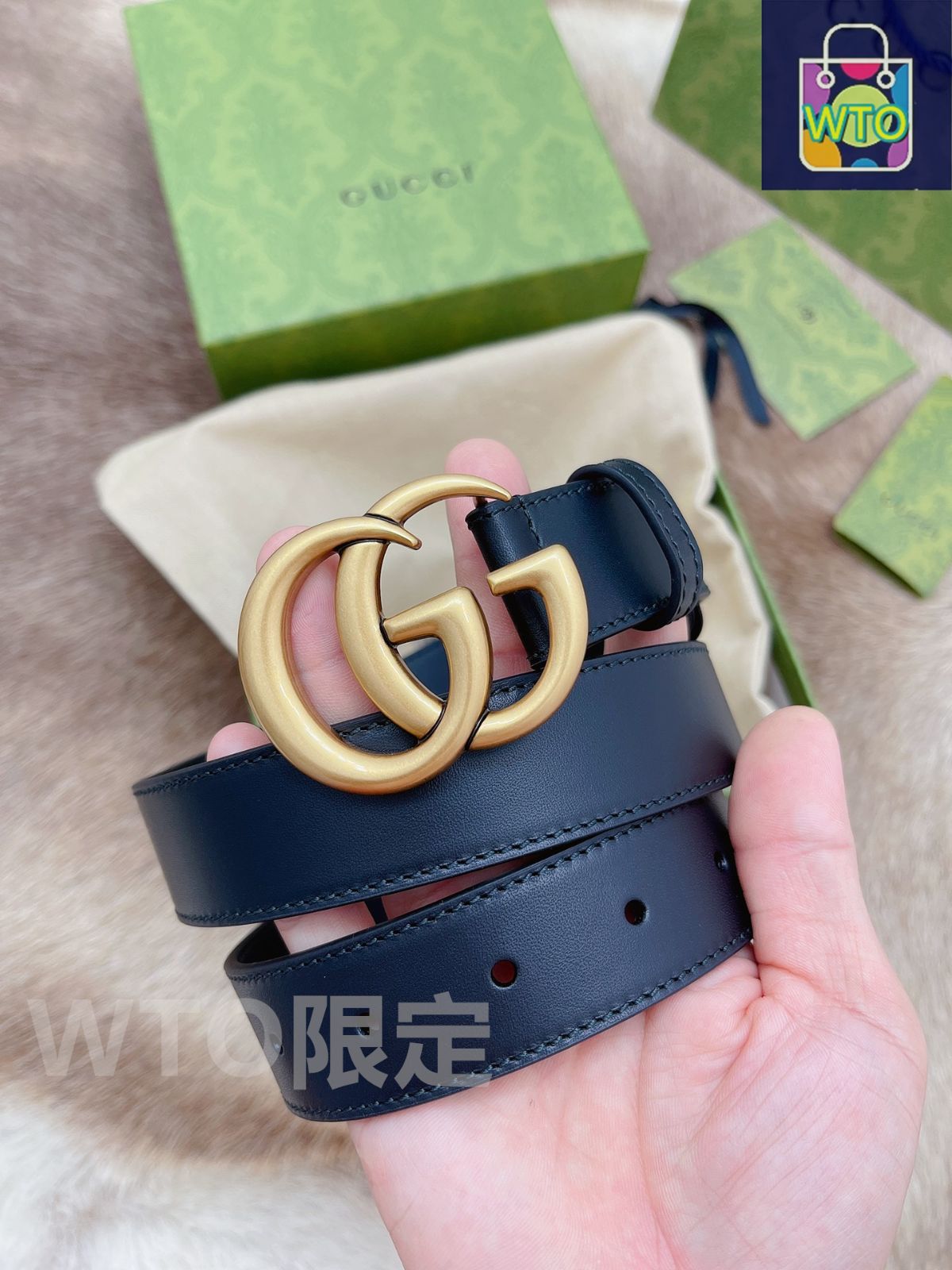 GUCCI赤ベルト本革 GUCCI（グッチ）ベルト 赤 サイズ:85-34 レディース