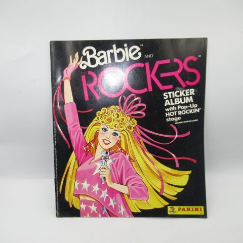 1986年BarbieRockersロッカーズステッカーアルバム人形フィギュアぬいぐるみ本ビンテージ