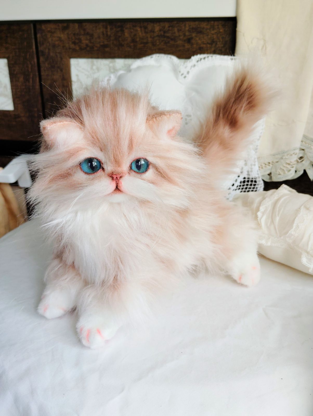 ミヌエット子猫ちゃん♡美しい子♡生後6ヶ月♡アートドール♡ぬいぐるみ♡ 美人さん♡ミヌエット子猫ちゃん♡アートドール♡ぬいぐるみ♡大きめ