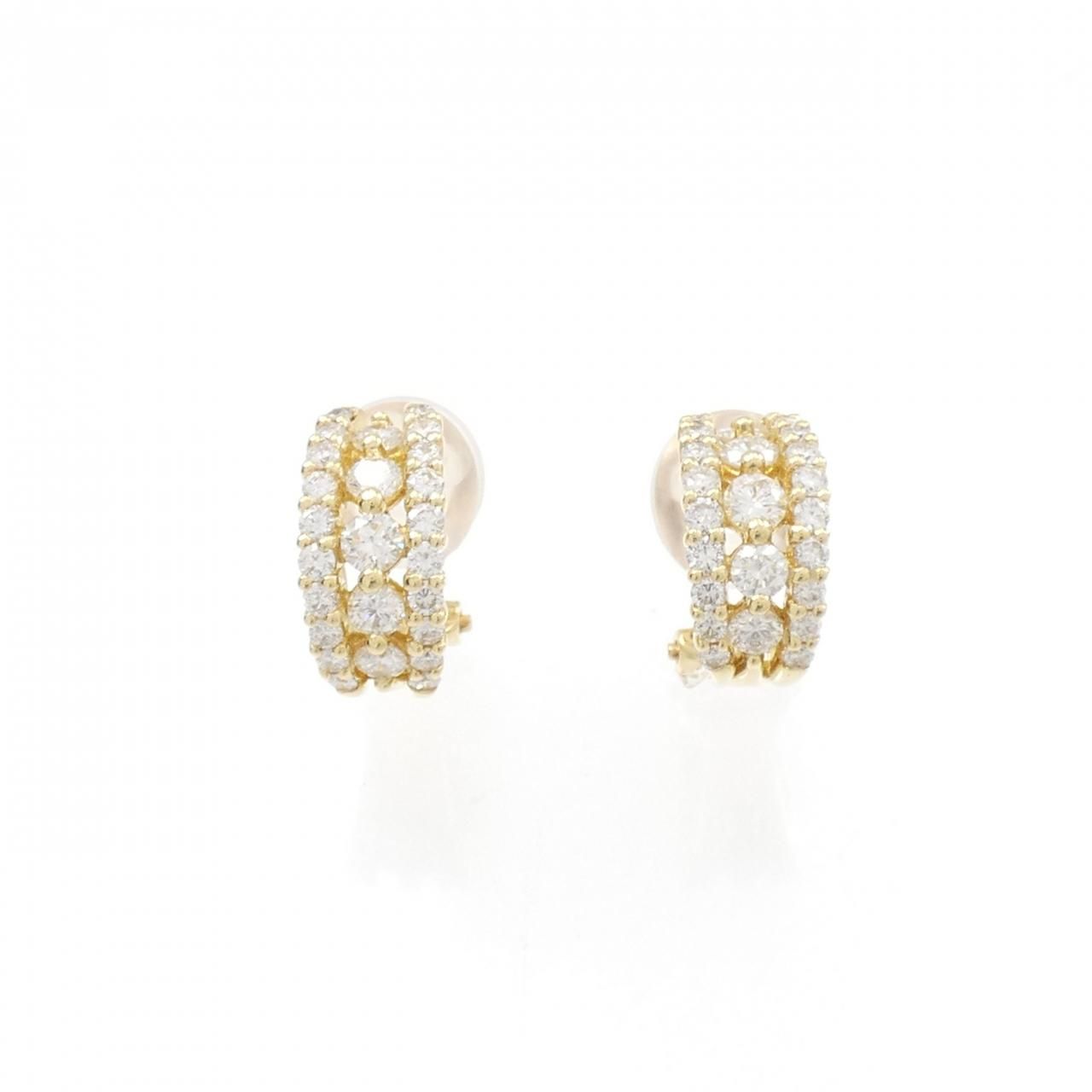 K18YG ダイヤモンド ピアス 1.53CT