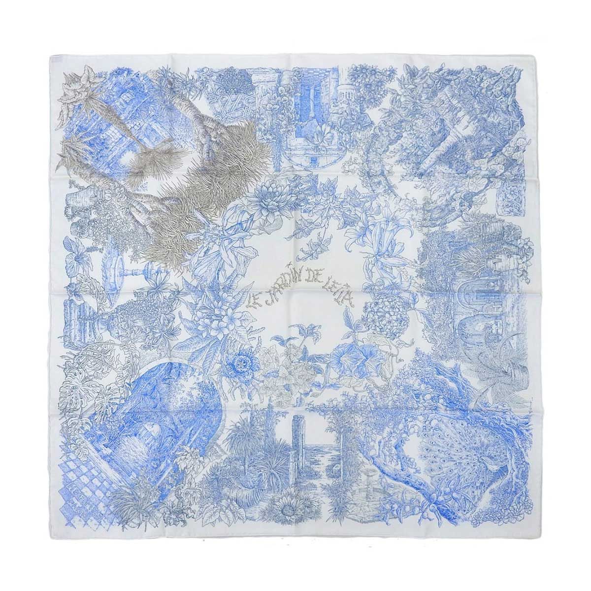 エルメスカレ90シルク Le Jardin de Leilaレイラの庭