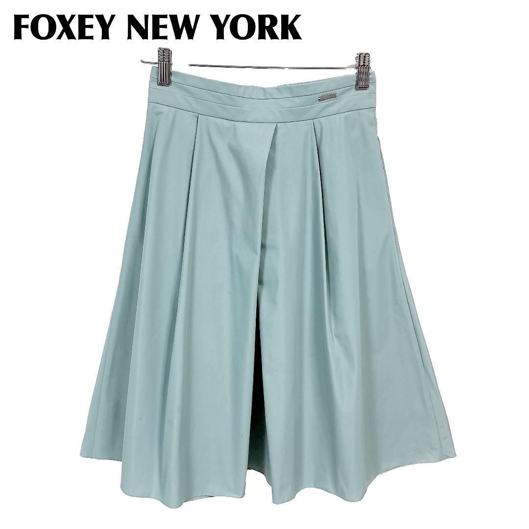 FOXEY NEW YORK フ スカート ポリ 38 ミントグリーン