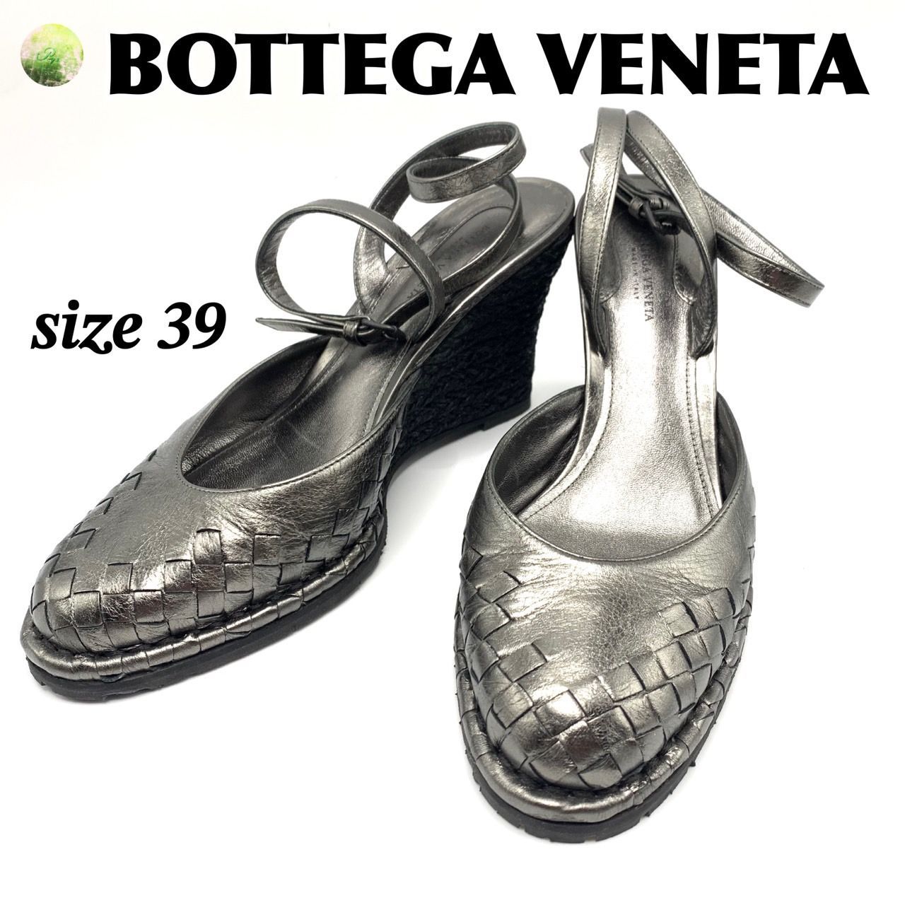 BOTTEGA VENETA ボッテガヴェネタ サンダル ウェッジソール サイズ【39 
