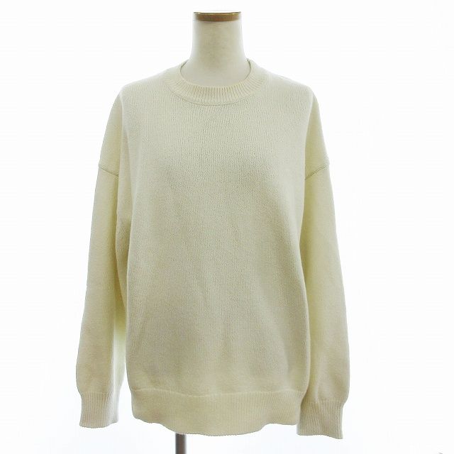 アパルトモン ドゥーズィエムクラス L Appartement DEUXIEME CLASSE 21SS ニット セーター 長袖 クルーネック 21-080-560-1001-1-0 無地 白 ホワイト