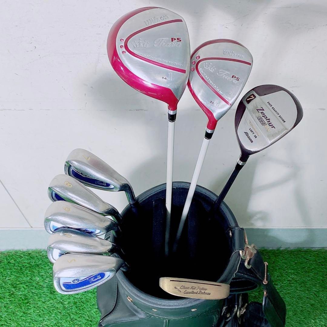ゴルフクラブ　レディースセット　初心者　ウィルソン　Tiara PS N1614 ゴルフクラブ レディースセット 初心者 ウィルソン Tiara PS N1614