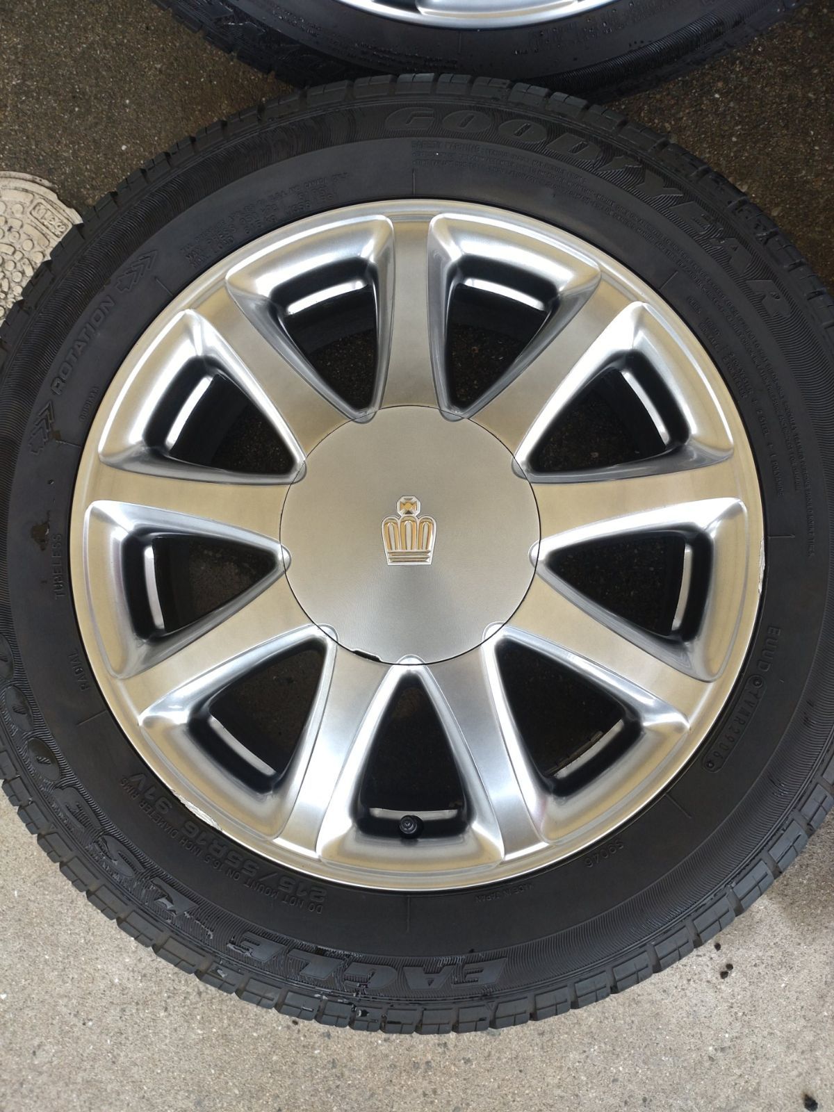 ♪ ハイグロス トヨタ 純正 JZS171 17 クラウン 16インチ 6.5j 50 PCD114.3-5H φ67 ＆ GOODYEAR EAGE LS3000 215|55R16 4本