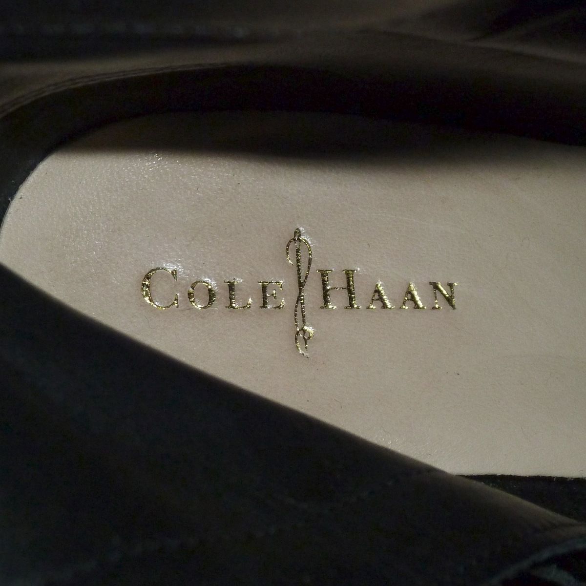 COLE HAAN(コールハーン) ロングブーツ 6 B レディース - 黒 スエード×レザー