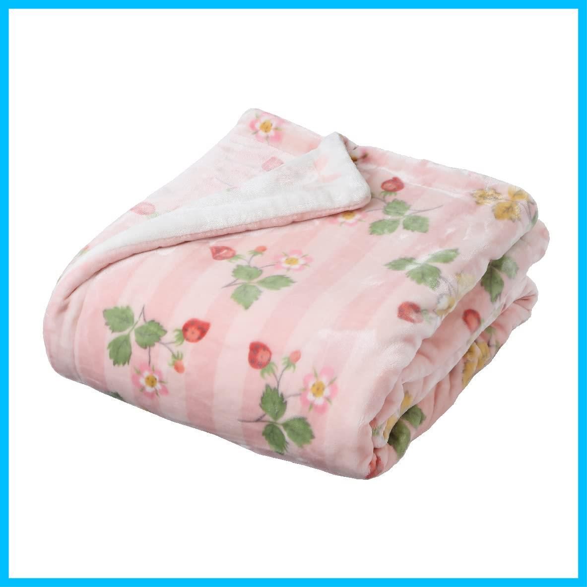 商品 ワイルドストロベリー ウェッジウッド 合わせ 洗える 冬 リバーシブル シングル 毛布 ピンク nishikawa 西川