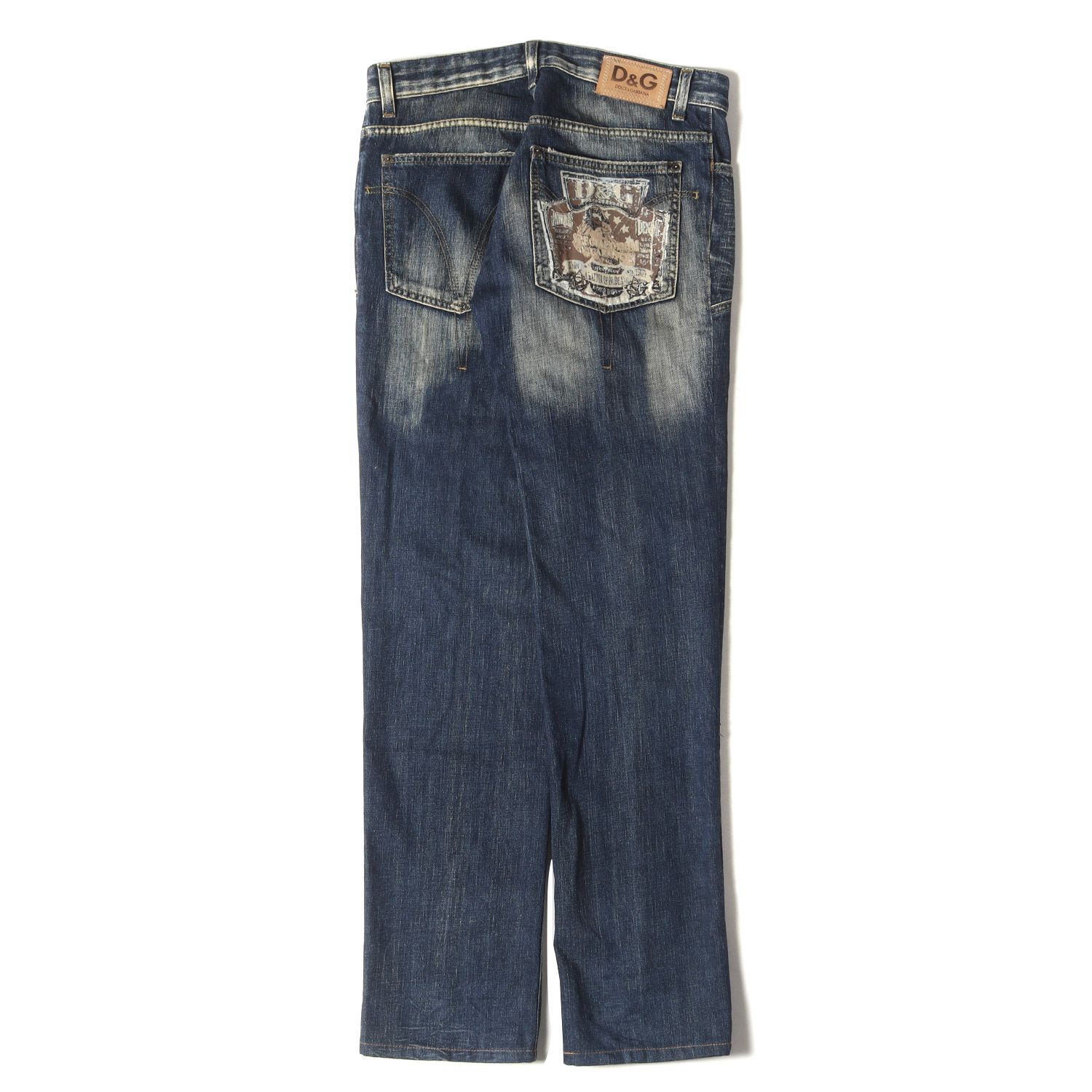 D&G ディー&ジー パンツ サイズ:31 00s ヴィンテージ加工 エンブレム 
