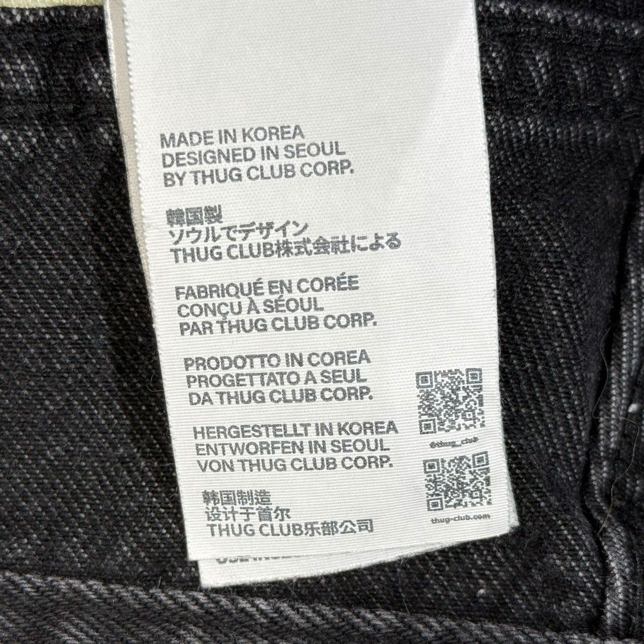 ☆THUG CLUB☆Mohican Leather Denim Pants 3色☆デニムパンツ