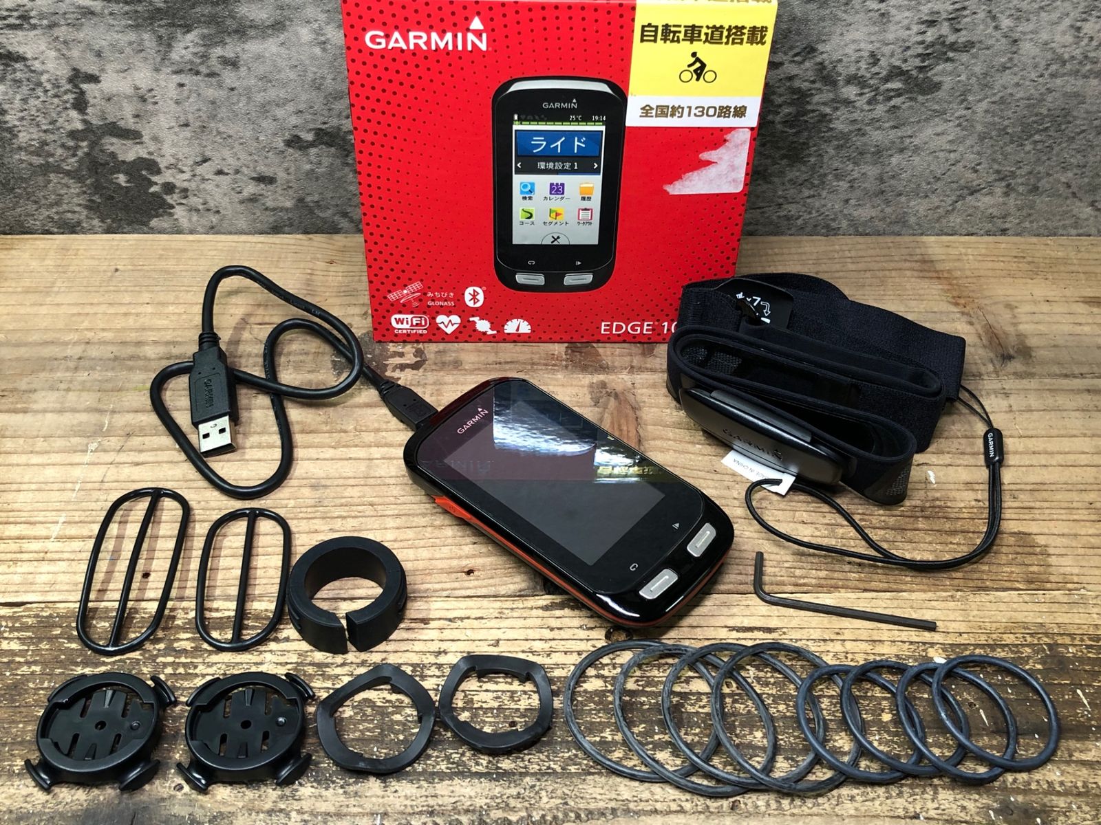 IX988 ガーミン GARMIN EDGE1000J サイクルコンピューター セット 動作 済み