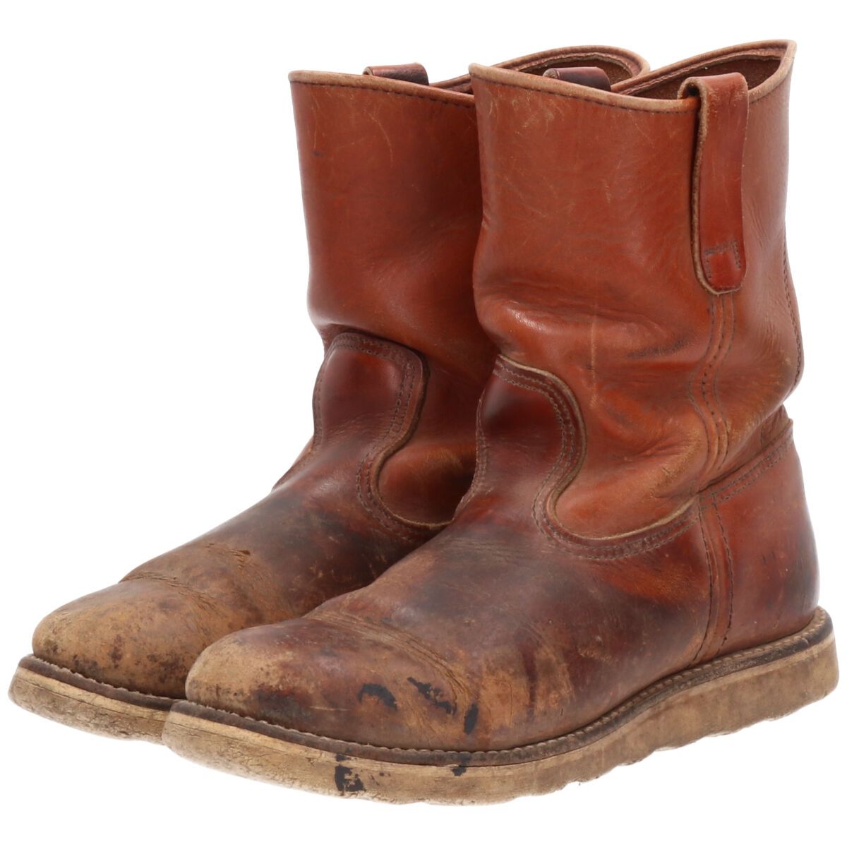 古着 80年代 レッドウィング RED WING Irish Setter アイリッシュセッター ペコスブーツ USA製 75D メンズ25.0cm ヴィンテージ/saa009877