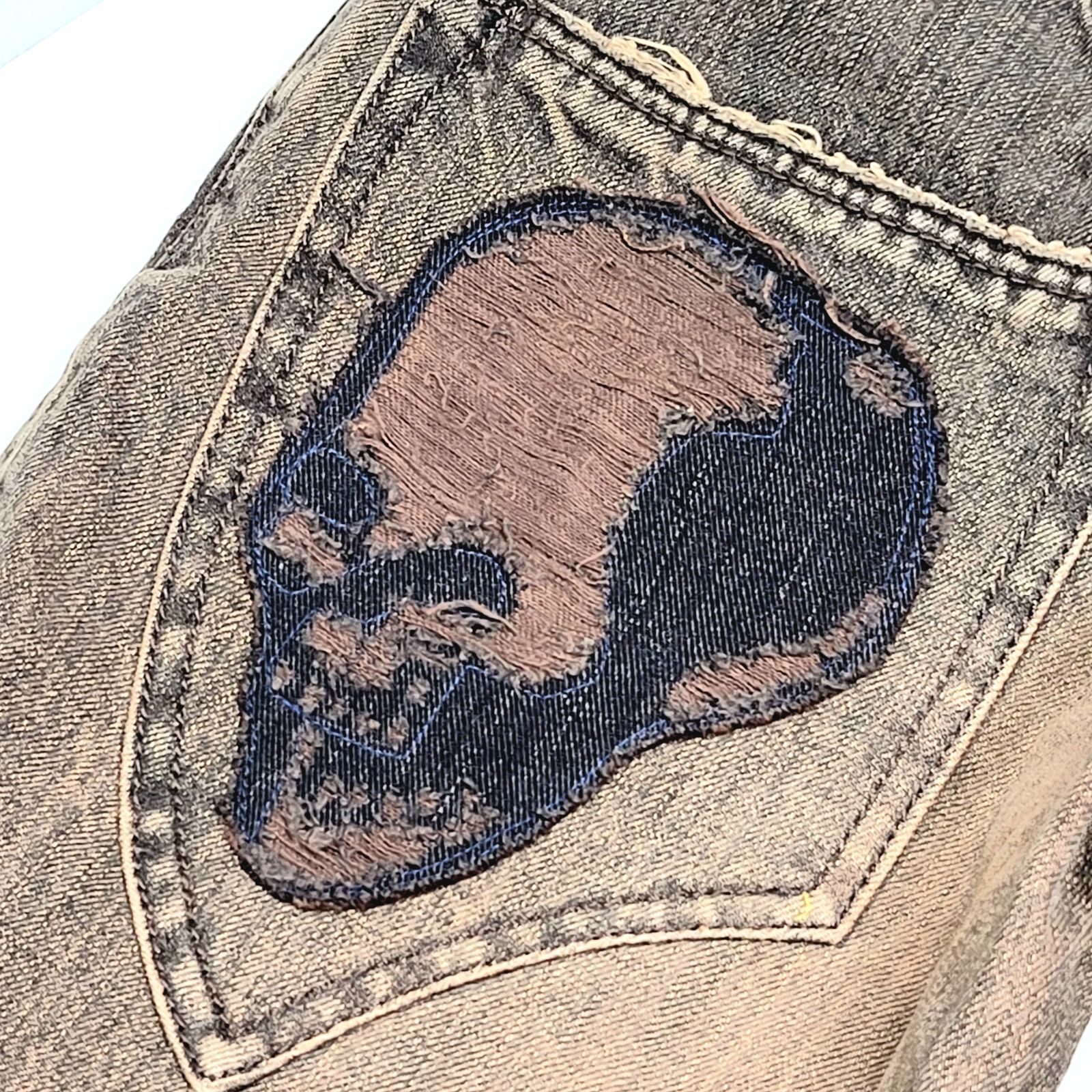 00s veronica dee skull denim archive LED n by y2kの通販 RECHWE 