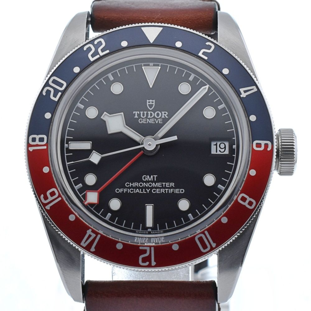 チューダー  チュードル TUDOR M79830RB ヘリテージ ブラックベイ GMT デイト 自動巻き メンズ美品箱付き K#134059