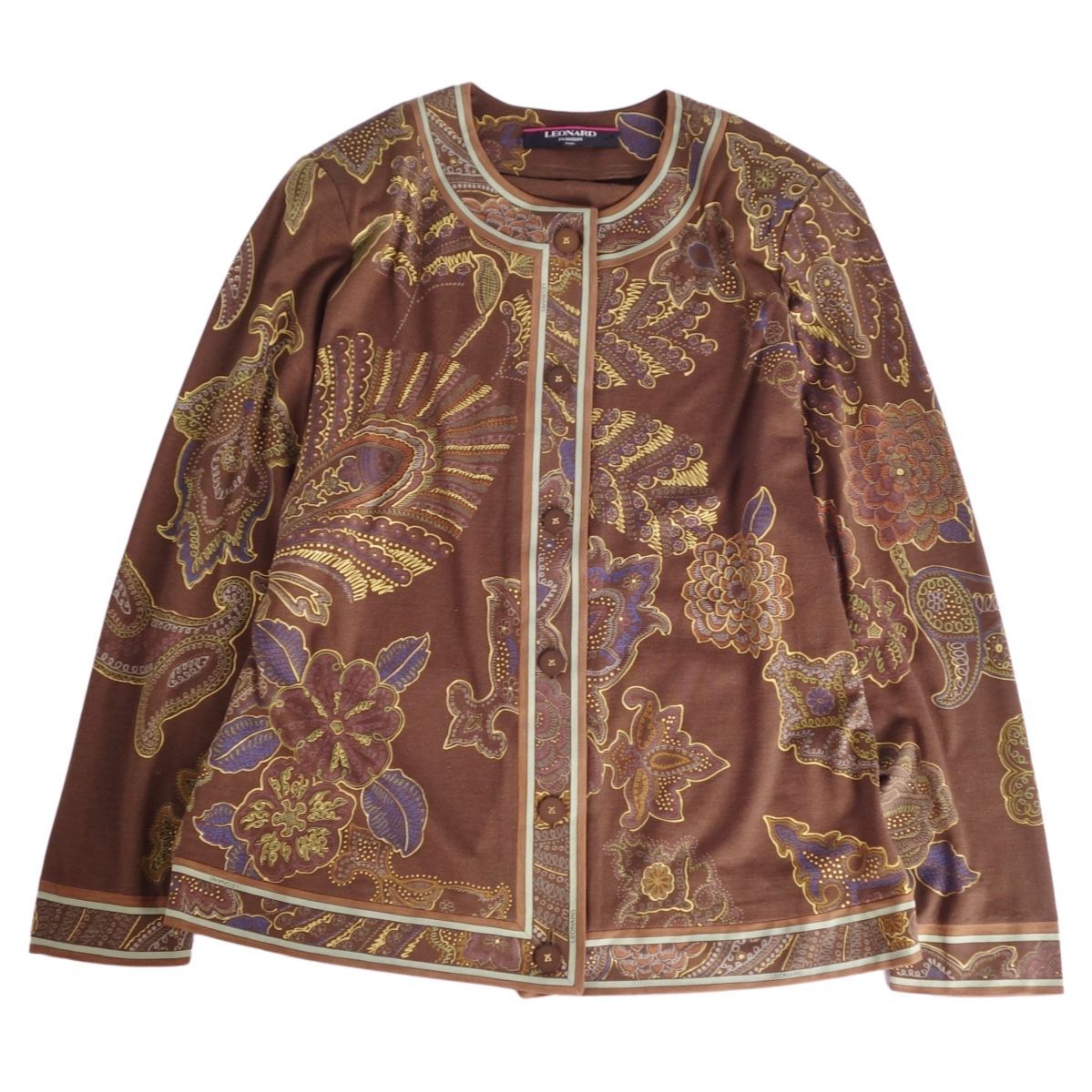 レオナール LEONARD FASHION カーディガン ロングスリーブ