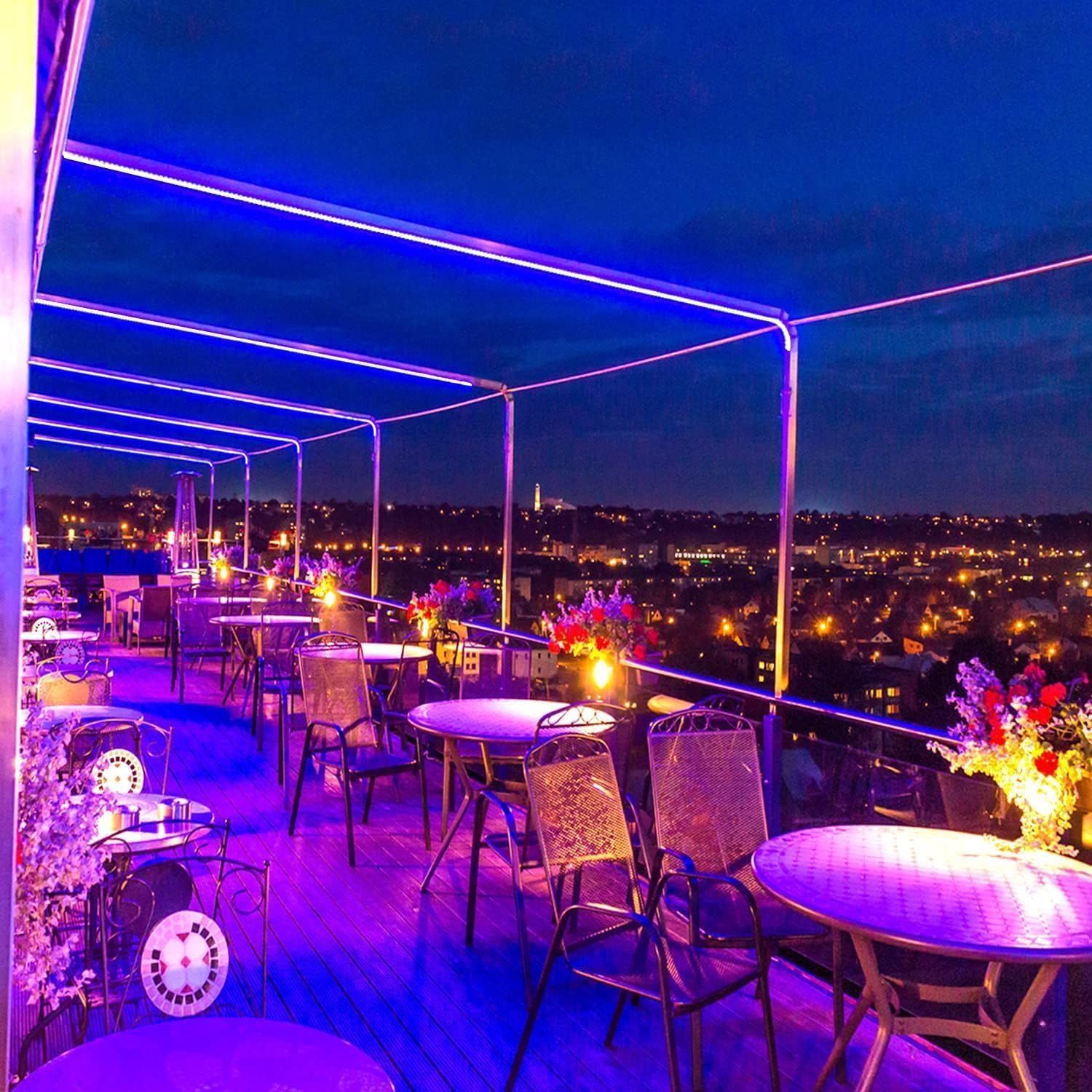 OKALUMI ネオンライト APP操作 RGB高輝度 切断 EL蛍光チューブ管 10M IP68防水 LEDテープライト 切断 調光調色 DIY ホーム 店舗 カラオケ ゲーム室 間接照明 適格請求書発行可