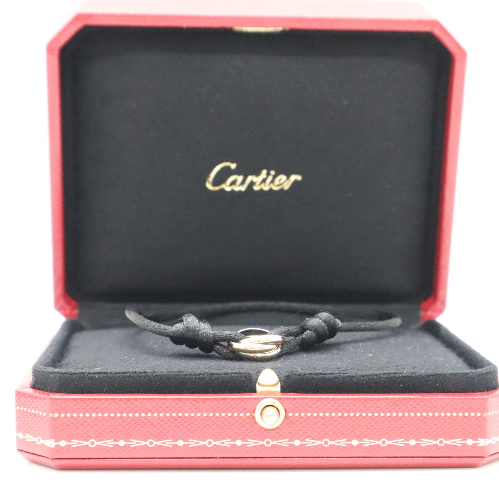 美品 カルティエ トリニティーコードブレスレット 変えコード5本付き