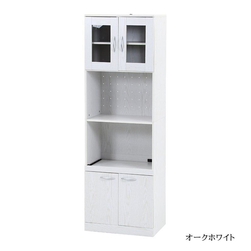 ※ ハイキッチンボード 幅59×高さ180 オークホワイト [5139] ハイキッチンボード 幅59×高さ180 オークホワイト [5139] 食器棚 高さ