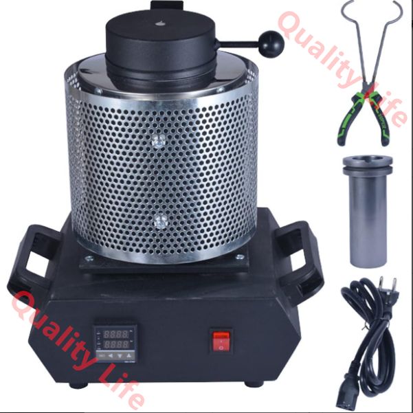 金銀の鋳造を精製するためのメッシュガード付き金電気製錬炉 デジタル金属溶解機