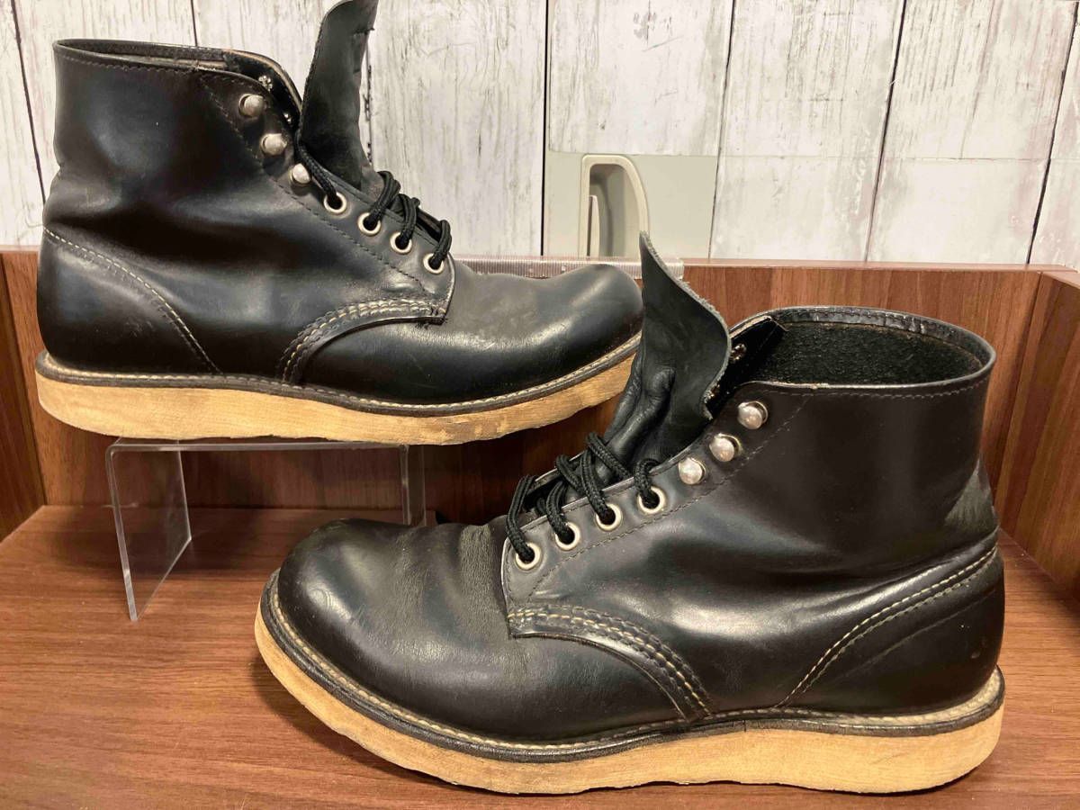 レッドウィング 8165 ブーツ 黒 本革 レザー 米国製 41 26㎝ 楽天市場】レッドウィング REDWING 8165 6INCH ROUND TOE BOOT