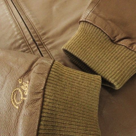 プーマ PUMA レザーブルゾン ジャンパー ジップアップ レザー 豚