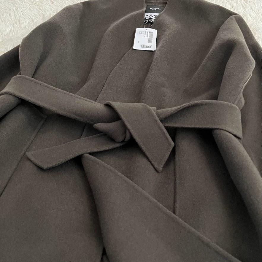 新品　ウィークエンドマックスマーラ ピュアウール ブロードクロス コート　XL 新品 ウィークエンドマックスマーラ ピュアウール ブロード