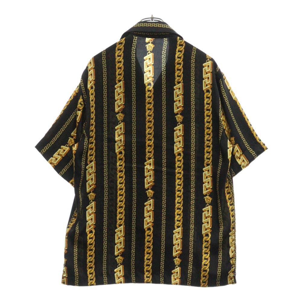 VERSACE (ヴェルサーチ) チェーンプリント 半袖シャツ ブラック - メルカリ