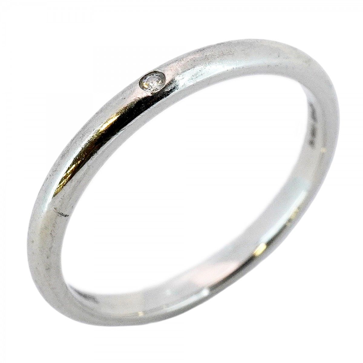 5jgb0403】ティファニー リング スタッキングバンド 1PD Pt950  