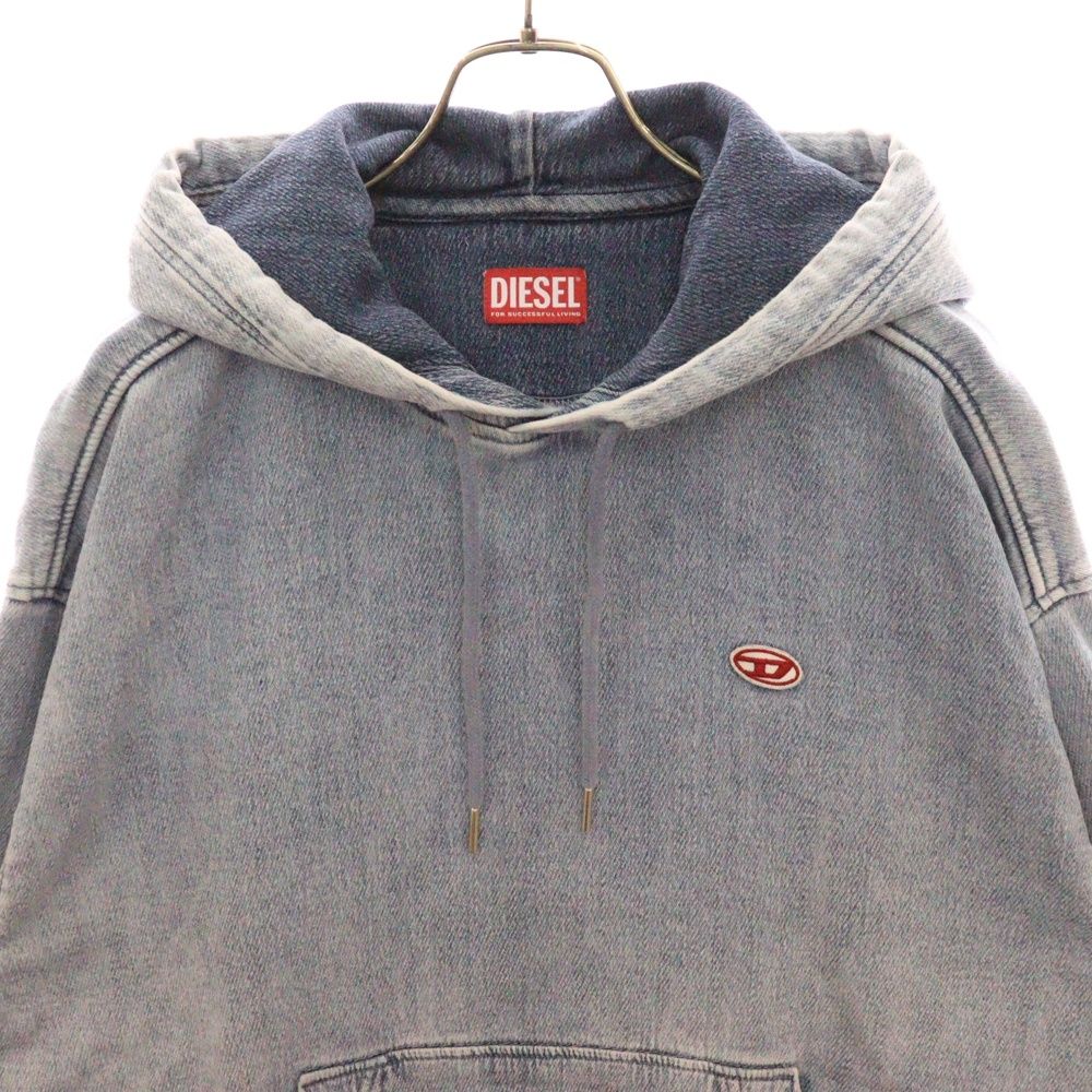 DIESEL (ディーゼル) D-UM-RIB-NE Sweatshirt デニム プル
