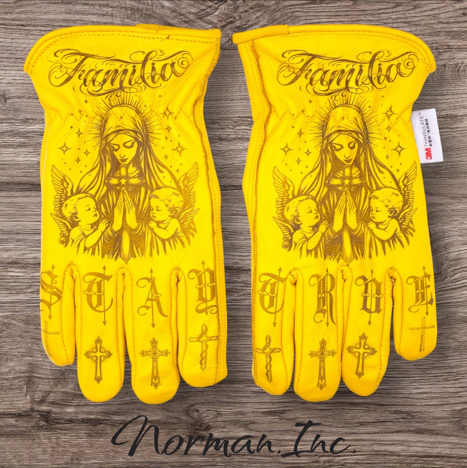 冬用　レザーグローブ　バイク　タトゥー　アメリカン　カスタム　裏起毛　手袋 牛革 冬用 保温綿 裏起毛 レザーグローブ アメリカン バイク ハーレー