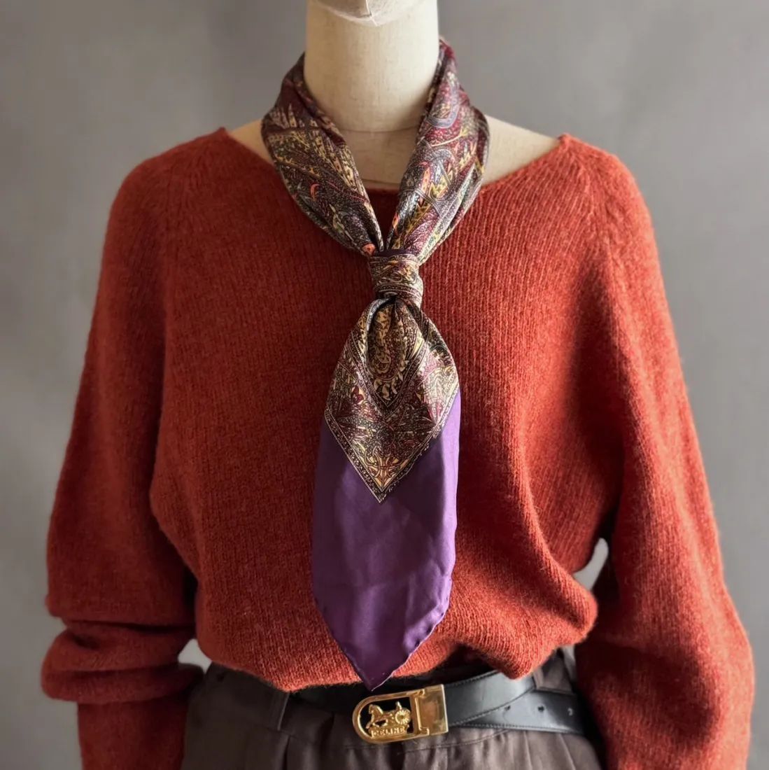 リバティプリント LIBERTY Paisley Silk Scarf 英国リバティ シルク100