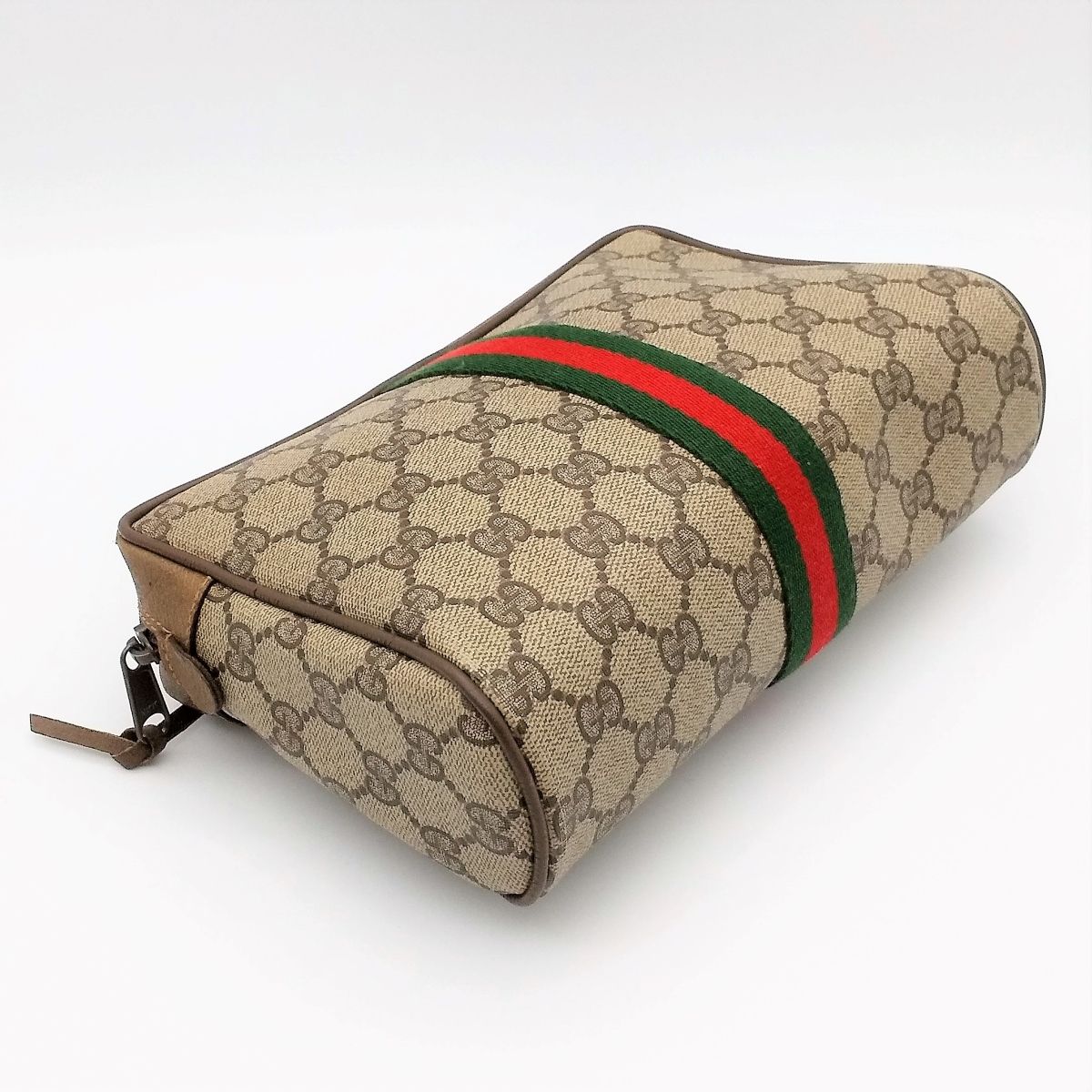 美品 GUCCI グッチ GG シェリーライン セカンドバッグ ポーチ ブラウン グッチ GUCCI GG シェリーライン オールドグッチ クラッチバッグ