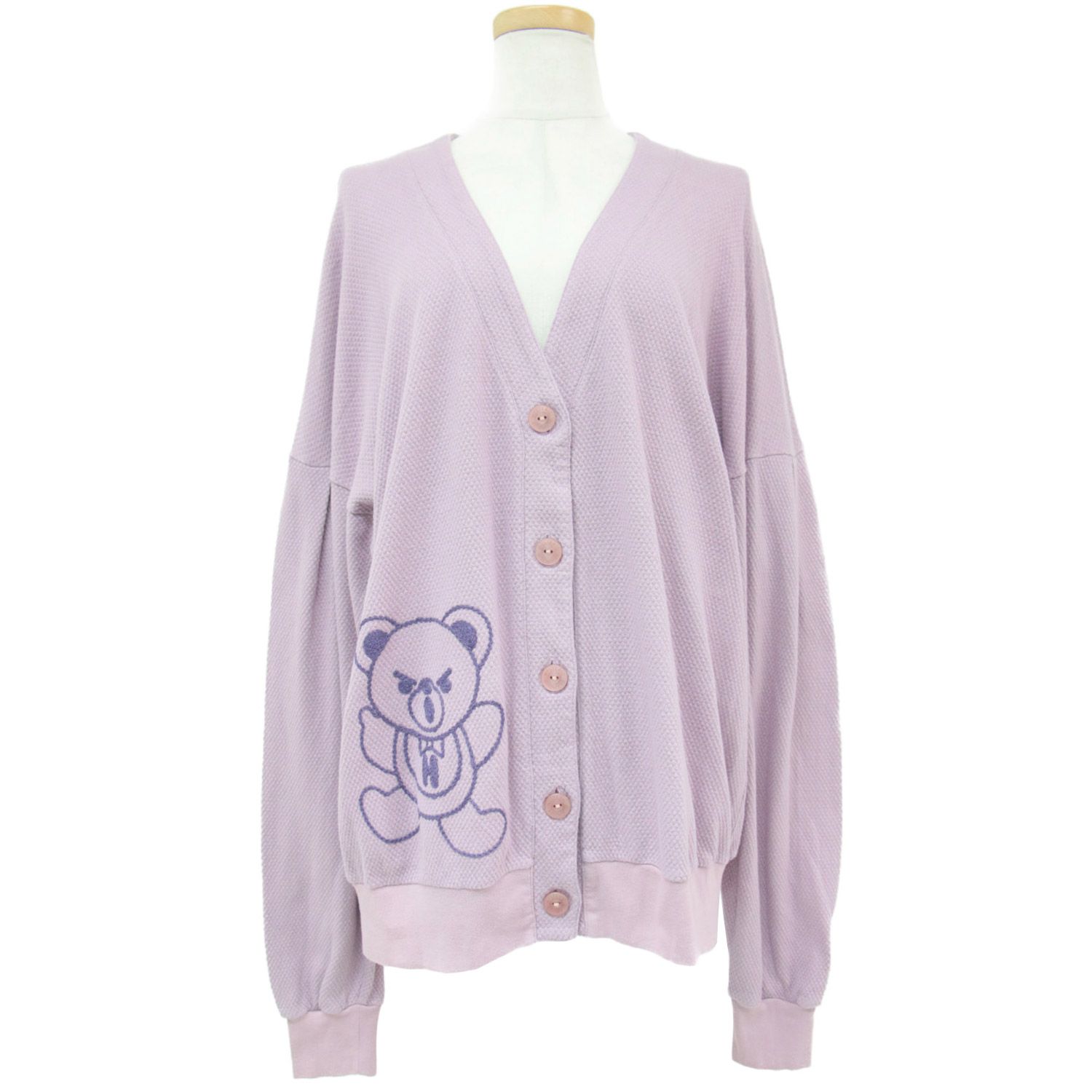 HYSTERIC GLAMOUR ヒステリックグラマー カーディガン パープル FREE 