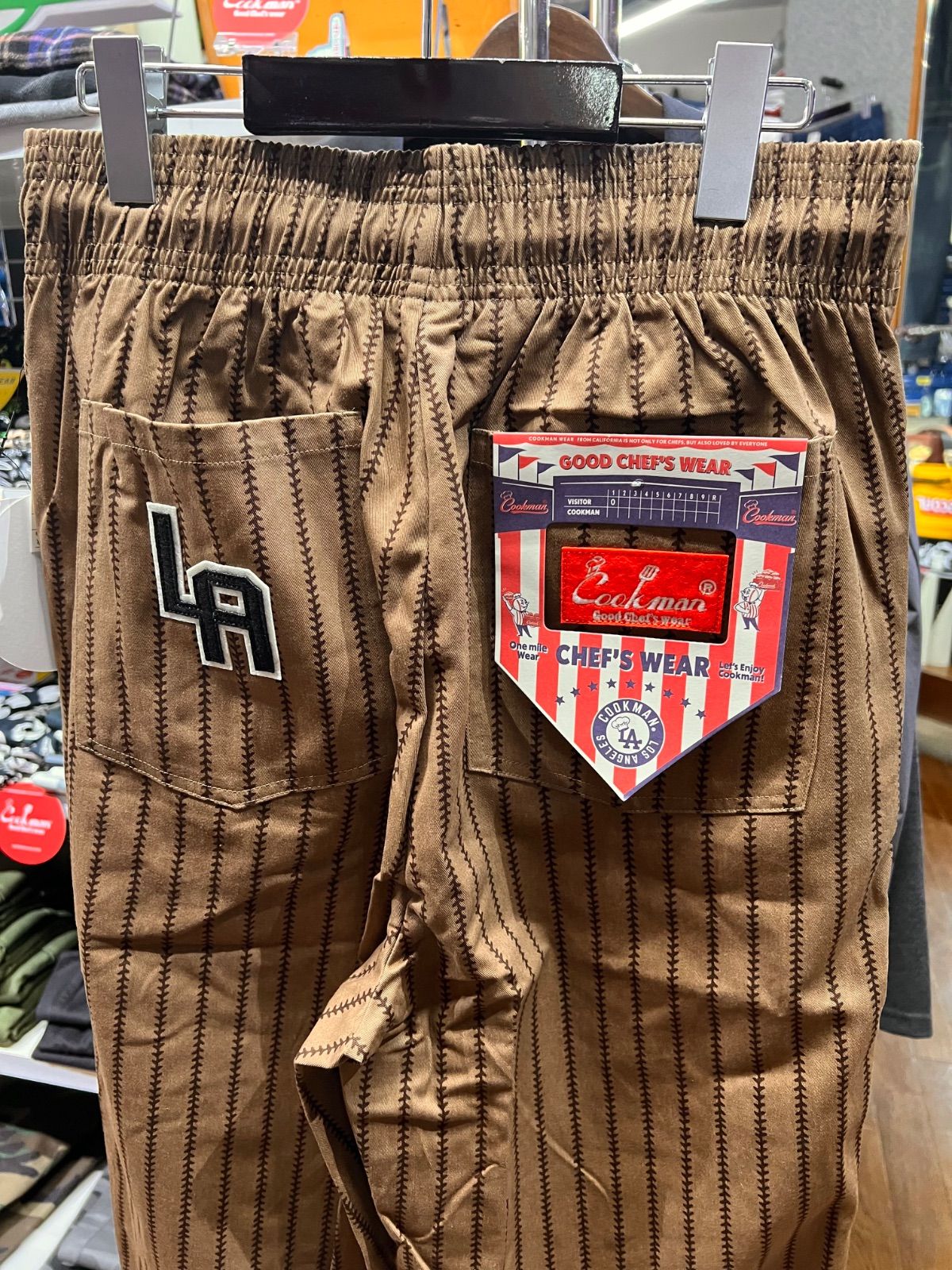 cookman クックマン⚫︎ロングパンツ シェフパンツ セミワイド ニグロリーグ ブラウン