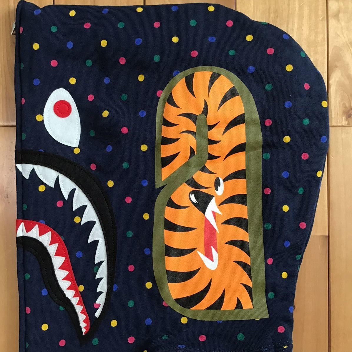 BAPE DOT multi color シャーク パーカー shark full zip hoodie
