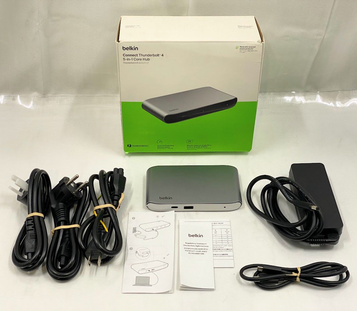 【未開済未使用】Belkin 5-in-1 Thunderbolt4 データ転送 未開済未使用】Belkin 5-in-1 Thunderbolt4 データ転送 未開済未使用
