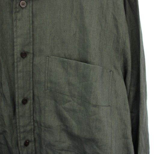 ヒューベント HUM VENT ボタンダウンシャツ 長袖 2 緑 HV302001ER /TK  