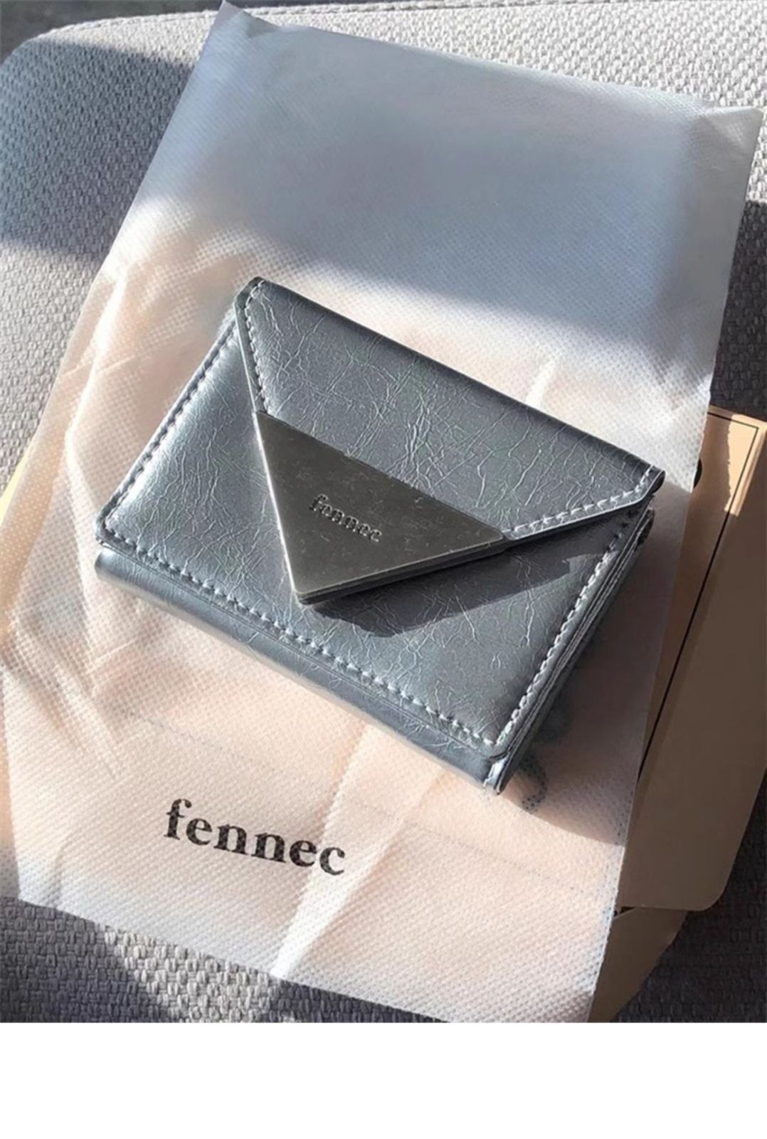 fennec フェネック　三つ折財布　シルバー