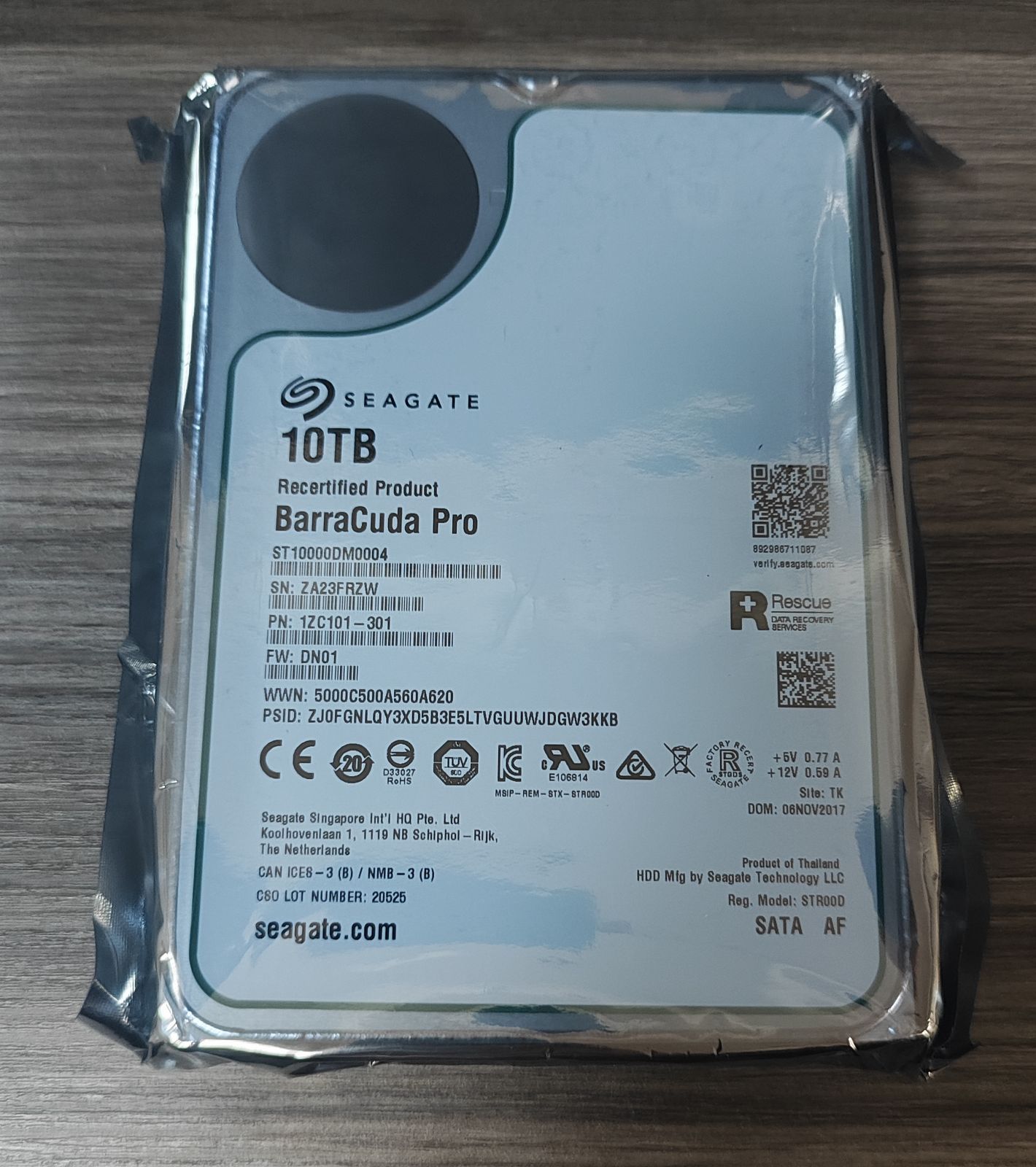 Seagate ハードディスク 10TB SEAGATE BarraCuda Proシリーズ