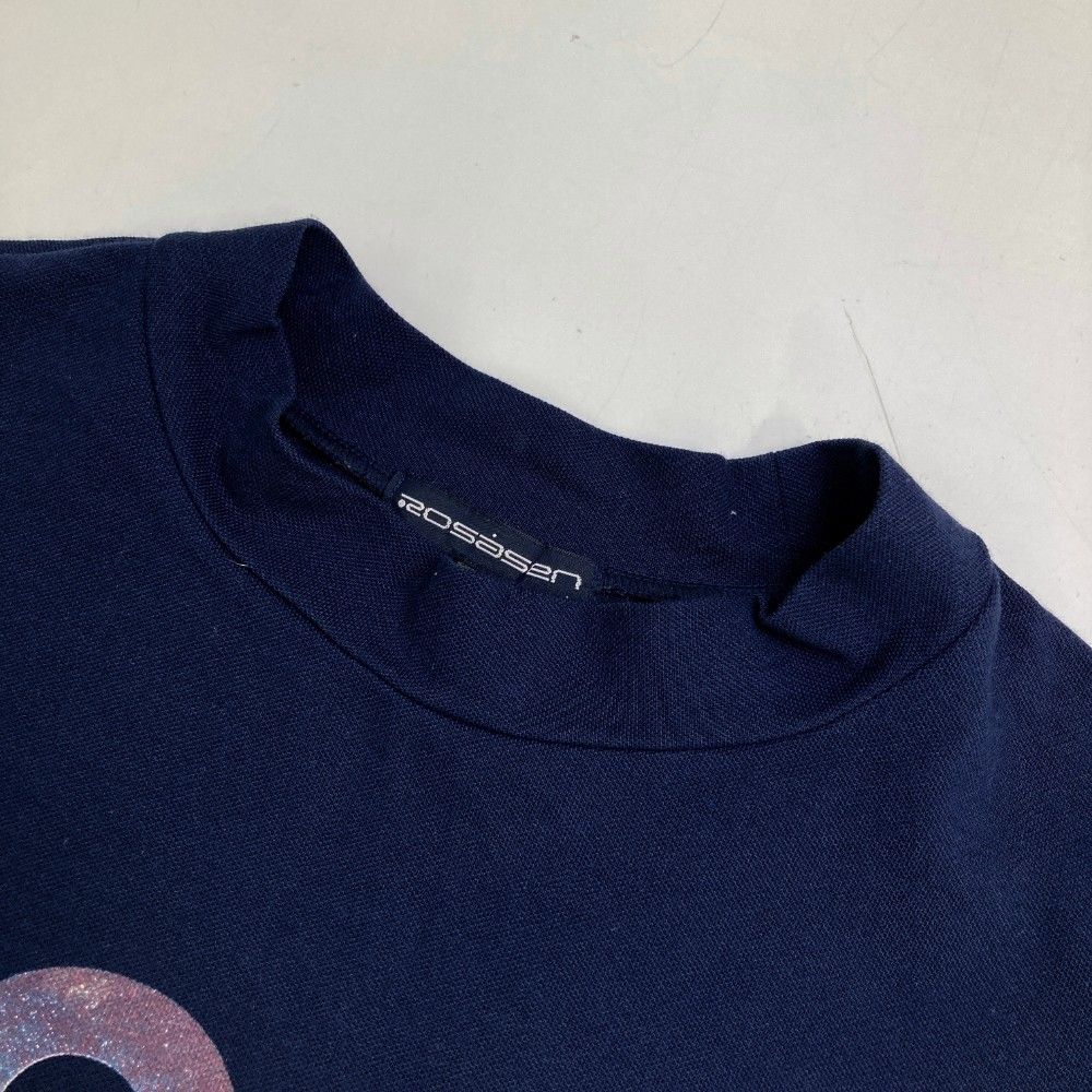 サイズ：L ROSASEN ロサーセン 半袖ハイネックTシャツ ネイビー