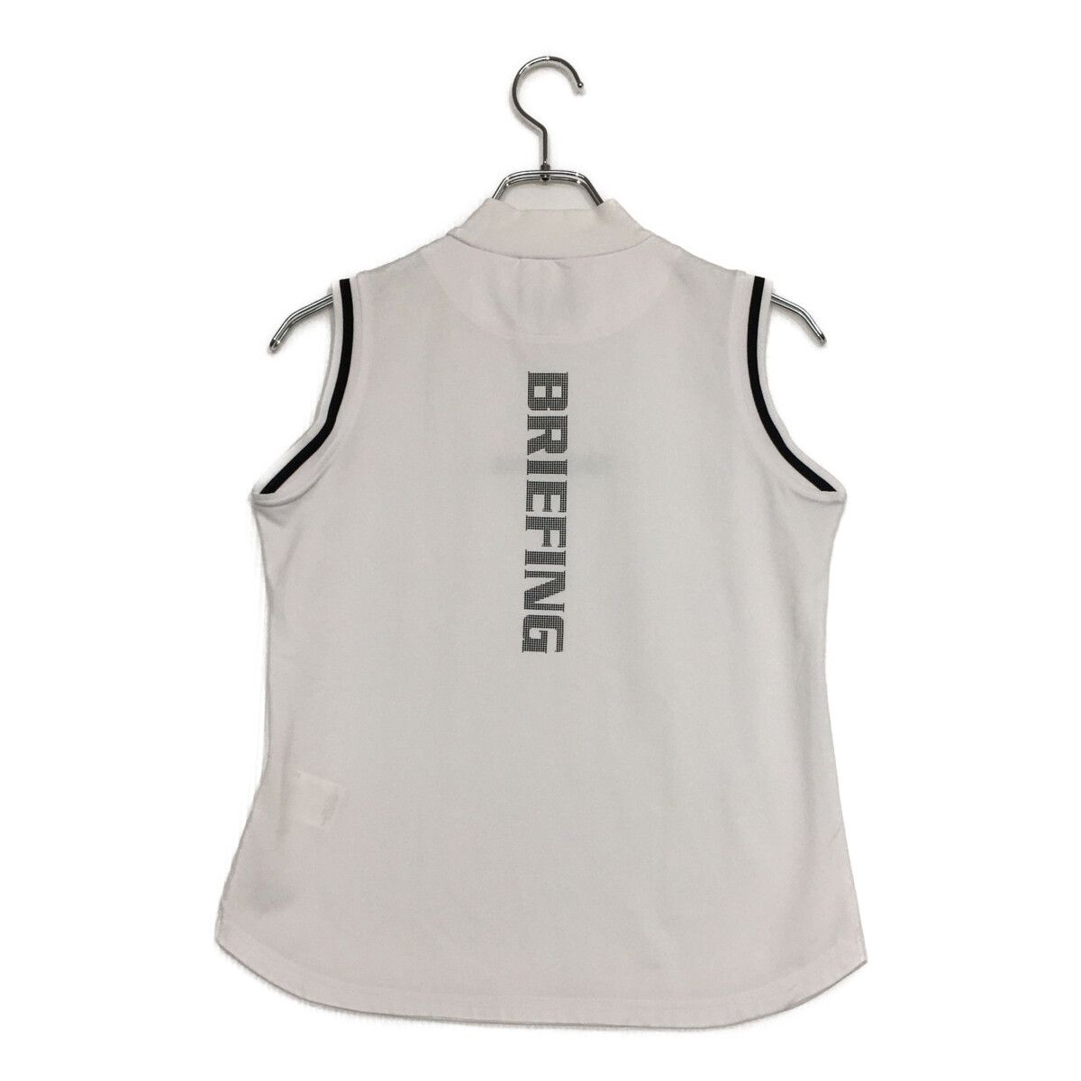 レディース ブリーフィング BRIEFING ノースリーブ M 白 ホワイト モックネック