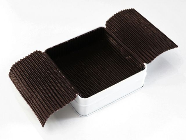 cotta Candy缶スクエア グラシン紙 ブラウン 100枚