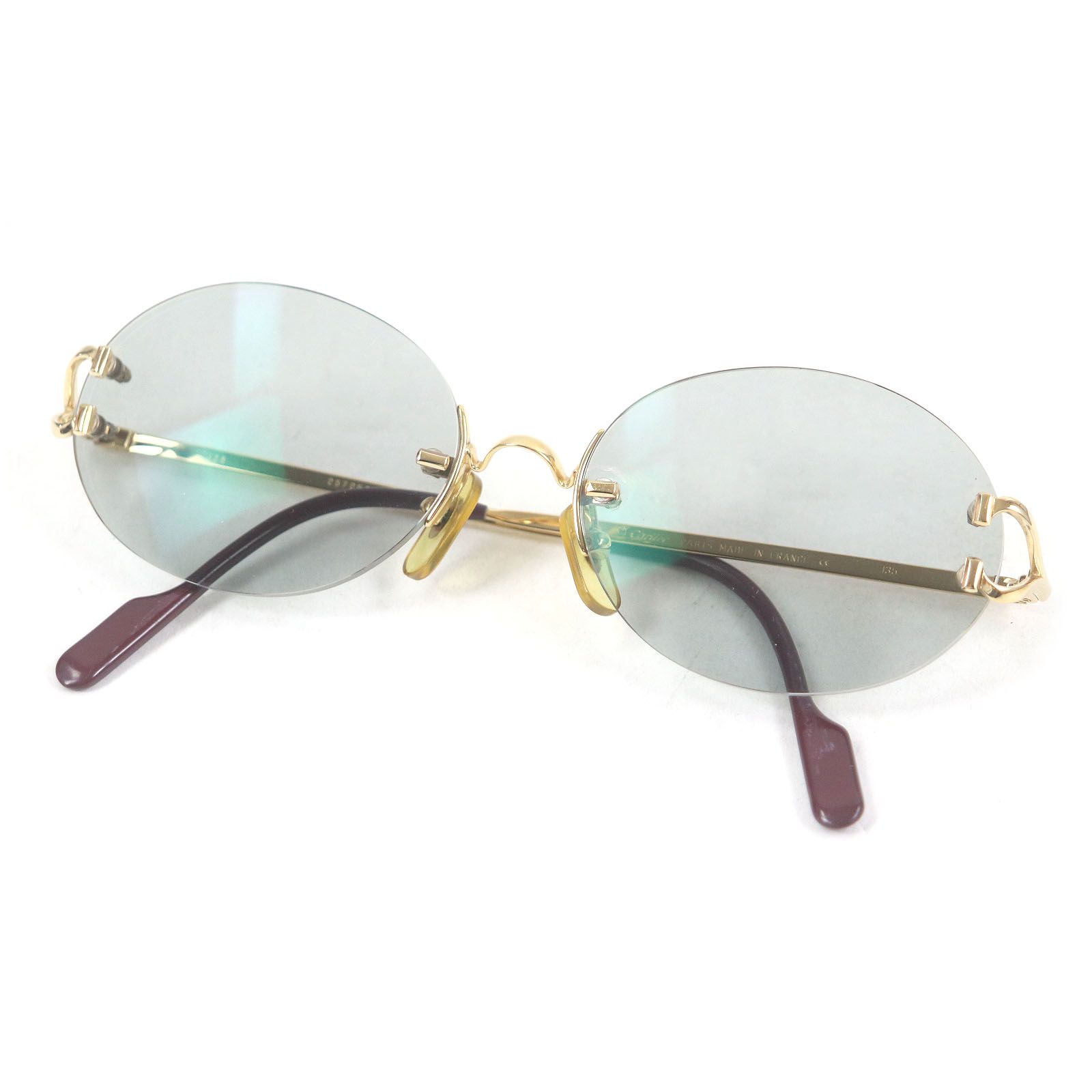 美品□Cartier カルティエ ヴィンテージ Cロゴ オーバル ツー